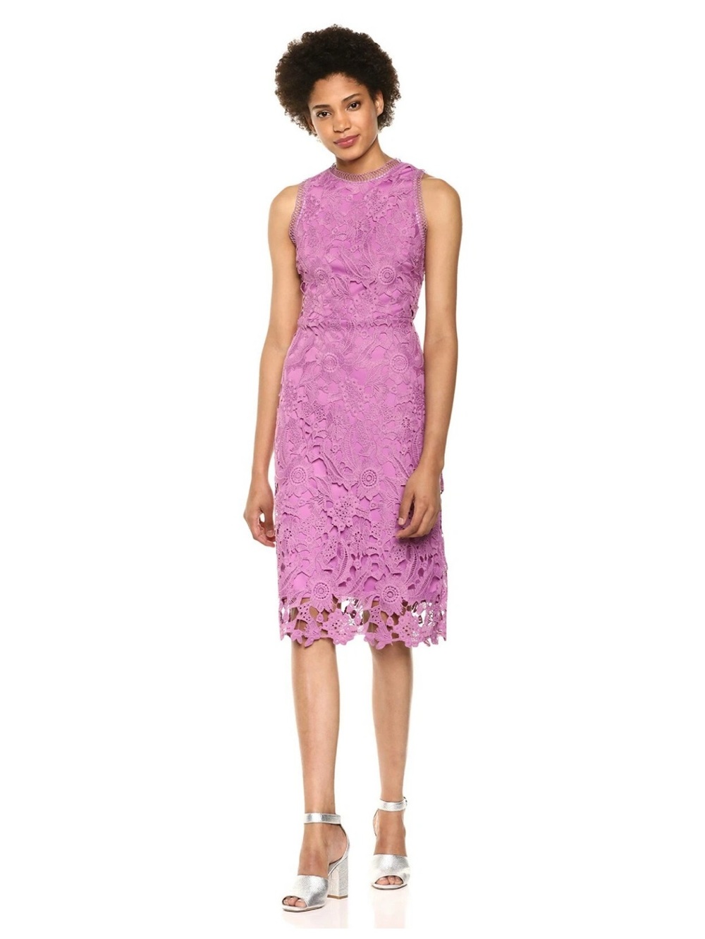 Sam Edelman Mauve Lace Sheath Dress
